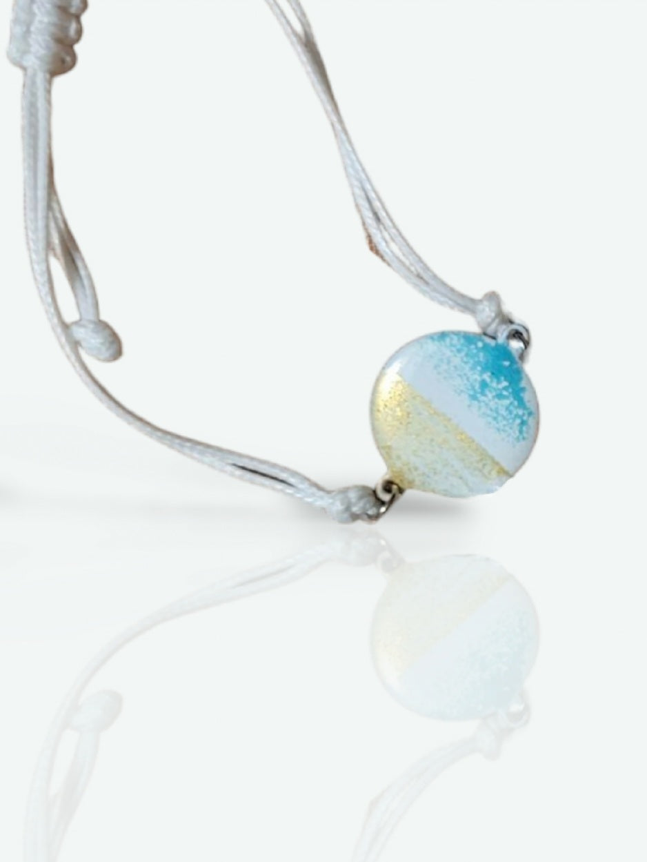 Bracelet CARRY - bijou discret en émail sur cuivre