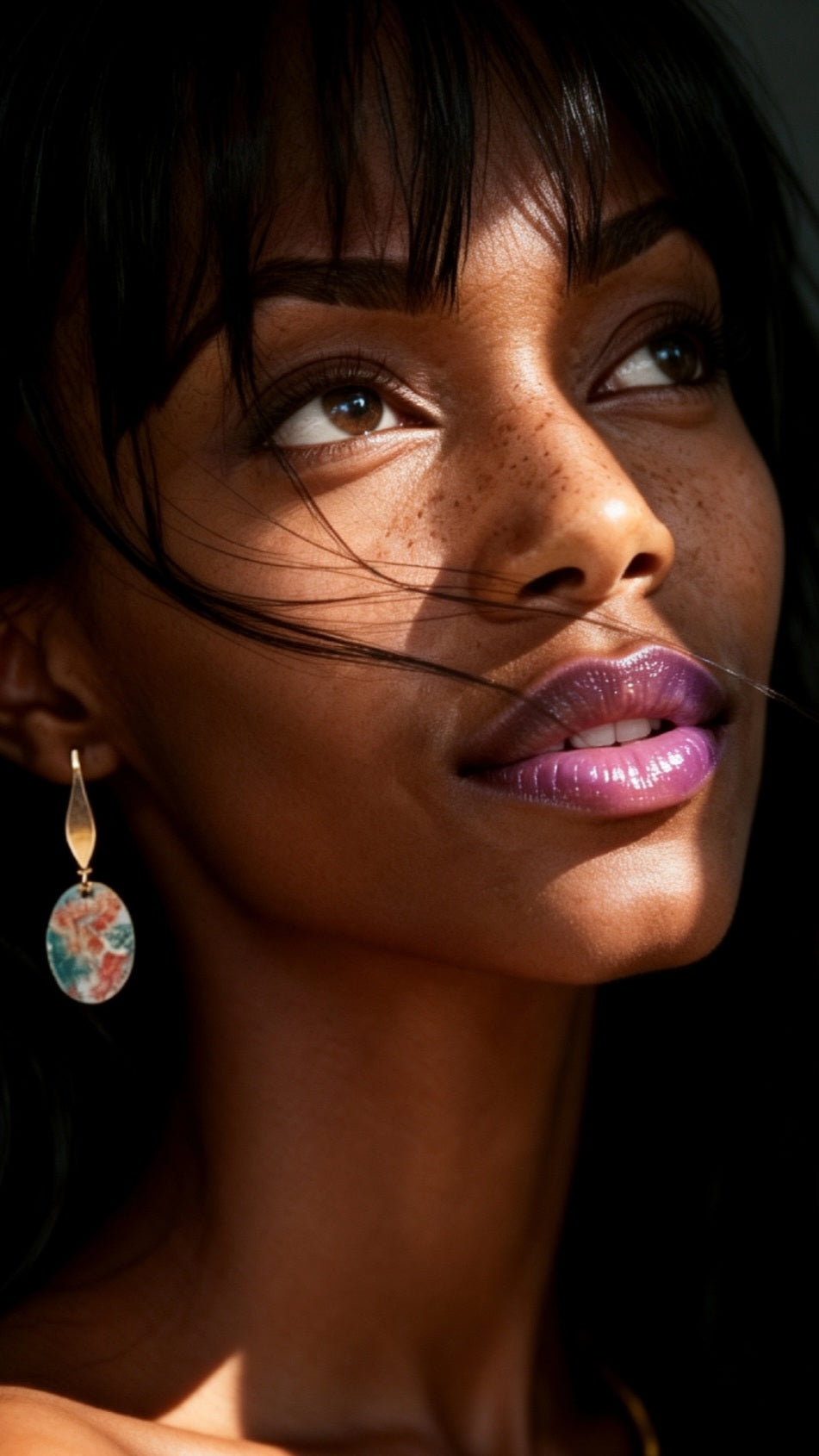 Boucles d'oreilles fleuries en émail - PRINTEMPS Petites boucles